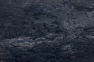 Lave solidifiée du volcan Fagradalsfjall en Islande.
