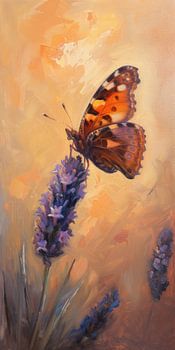Vlinderdans op Lavendel