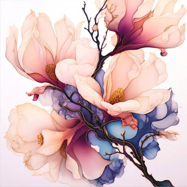 watercolor floral by Virgil Quinn - Decorative Arts