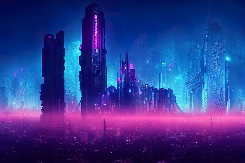 Tours résidentielles dans Neo Megacity par Josh Dreams Sci-Fi