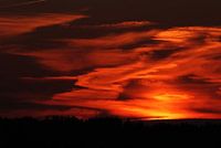 Rode zonsondergang
