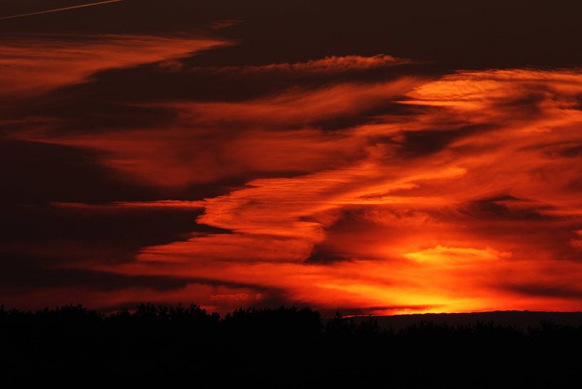 Rode zonsondergang by KaHoo Wong