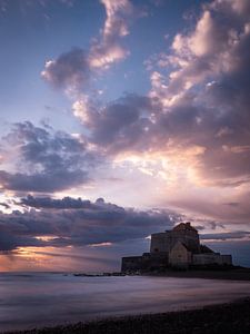 Fort Vauban à Ambleteuse au coucher du soleil