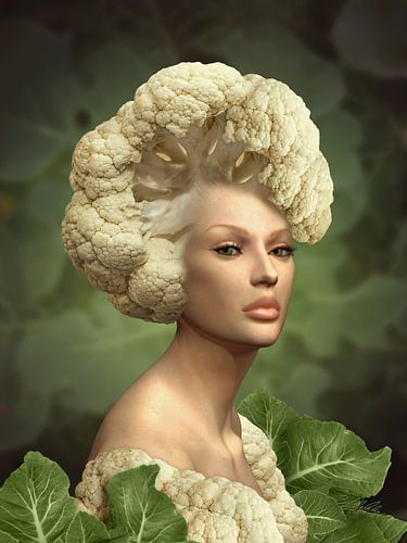 Beautiful Cauliflower Woman by Britta Glodde