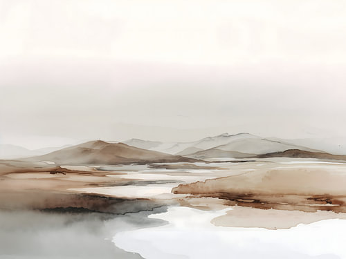 Minimalistische abstrakte Landschaft