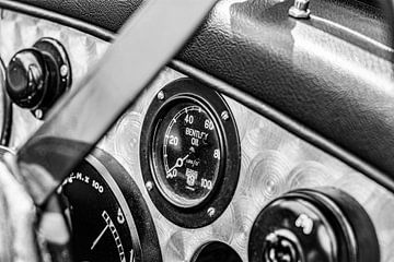 Vintage Bentley raceauto dashboard van Sjoerd van der Wal Fotografie