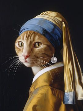 Cat with the pearl by Bert Nijholt