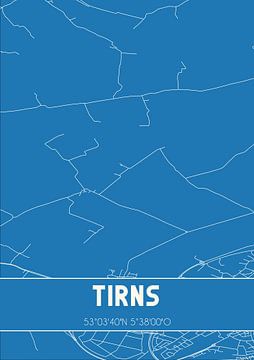 Blueprint | Carte | Tirns (Fryslan) sur Rezona