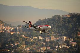 Avianca plane over Rio de Janeiro by Karel Frielink
