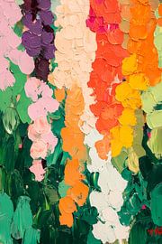 Colourful floral splendour in pastel colours by Poster Art Shop