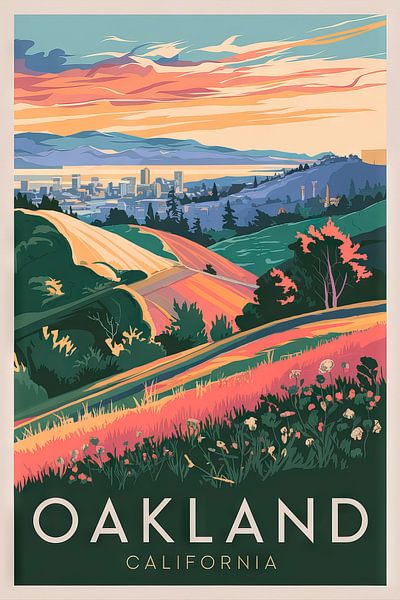 Oakland, California von Poster Art Shop