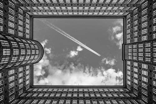 Sprinkenhof, Hamburg, B&W