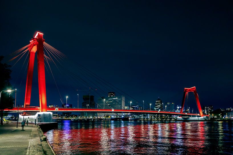 Willemsbrug Rotterdam van Hans Vos Fotografie