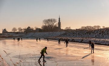 Patinage sur glace à Veere 3 sur Percy's fotografie