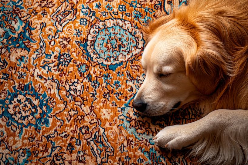 Sleeping dog by Poster Art Shop