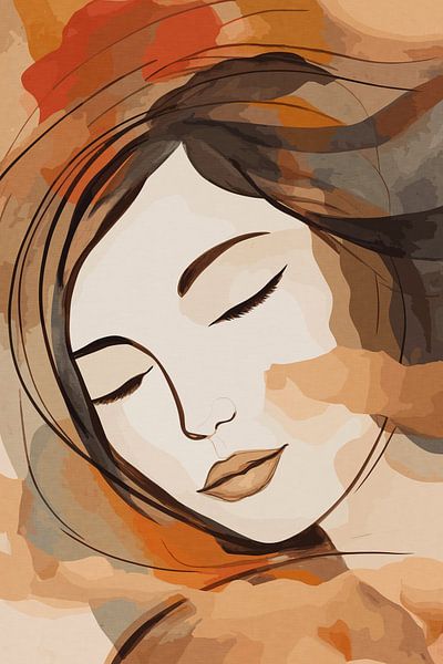 Geisha endormie par Patterns & Palettes