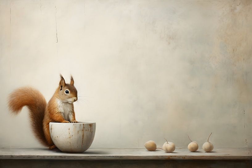 Fleißiges Eichhörnchen von Heike Hultsch