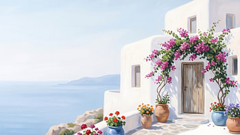 Villa „White Cliff“ am Mittelmeer