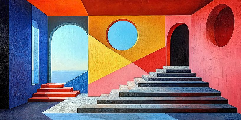 Innenarchitektur Surrealismus Architektur Design Geometrie von Niklas Maximilian