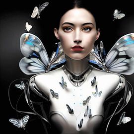 Silver Butterfly by Jacky