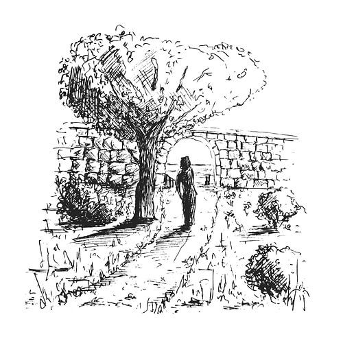 Pentekening - Gardameer Italië