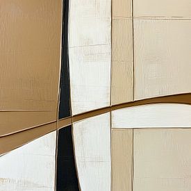 Abstract shapes in sand colours by Bert Nijholt