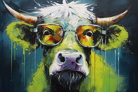 Kuh mit Brille von KoeBoe