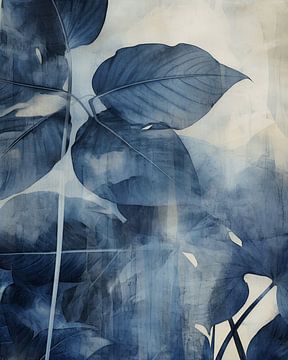 Botanischer Druck in Blau von Studio Allee