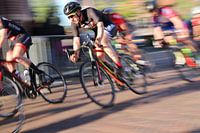 Colourful cyclists