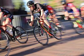 Bunte Radfahrer von Anthea van den Berg
