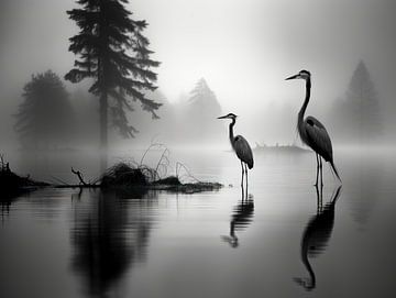 Heron two by Ellen Reografie