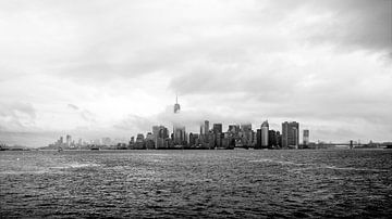 Skyline New York bij mist