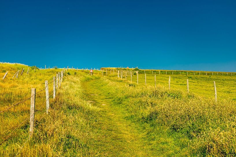 Evening walk on the beach in beautiful Normandy near Saint-Aubin-Sur-Mer - France by Oliver Hlavaty