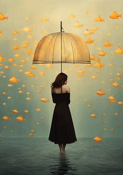 Golden rain by Mirjam Duizendstra