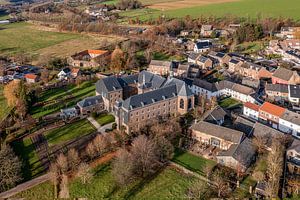 Aerial view of the Mariëdaal Monastery in Party South Limburg