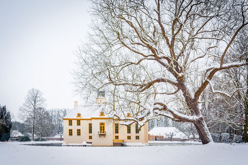 Fraeylemaborg dans la neige par Richard Janssen