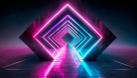 Neonkleuren en vormen