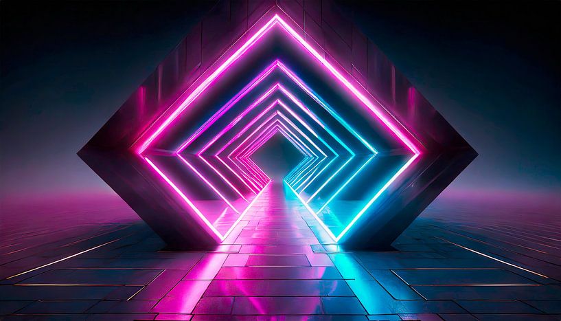 Neonkleuren en vormen van Mustafa Kurnaz