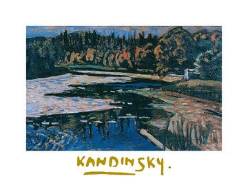 Rivier in de herfst door Wassily Kandinsky van Peter Balan