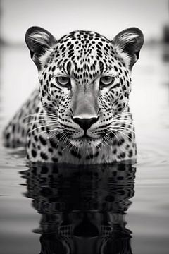 Jaguar in het water van BlackPeonyX