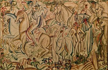 Voor het stierengevecht (ca. 1912) door Amadeo de Souza-Cardoso van Peter Balan