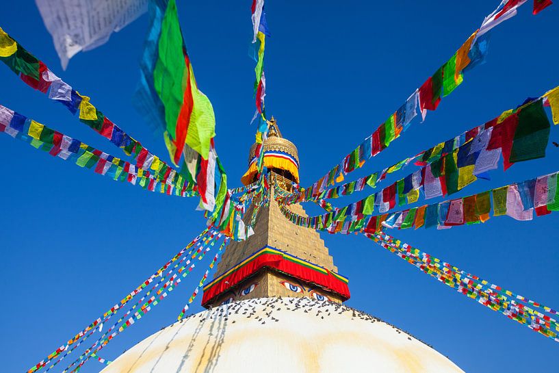 Bodnath Stupa à Katmandou, Népal par Jan Schuler