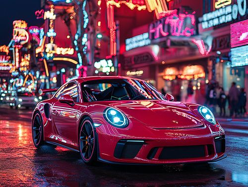 Red Porsche in Las Vegas