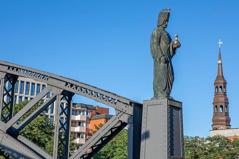 Hamburg - Barbarossa on Brooksbrücke in Speicherstadt by t.ART