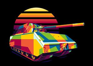 Panzerkampfwagen VIII Maus in WPAP Illustration von Lintang Wicaksono