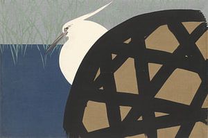 Weißer Reiher von Kamisaka Sekka, 1909
