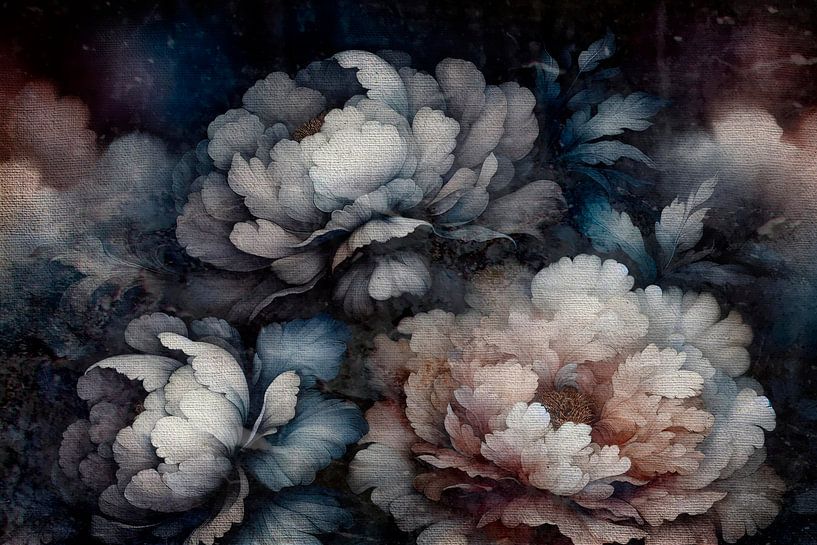 Still life with flowers in the style of the Old Masters by Mad Dog Art