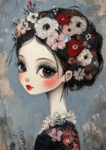 Mädchen mit Blumen