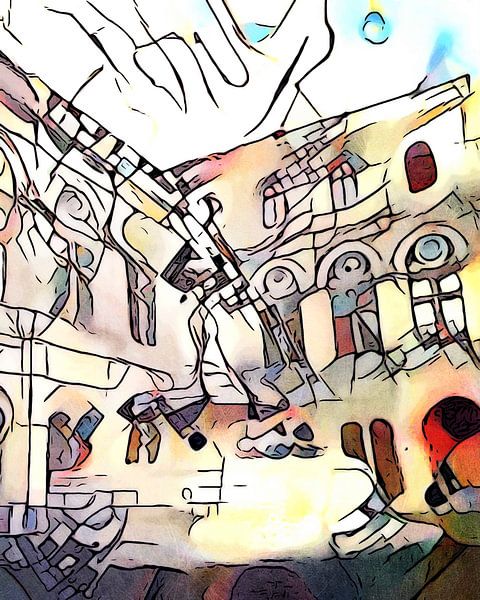 Fontaine devant l'Opéra, Vienne par zam art