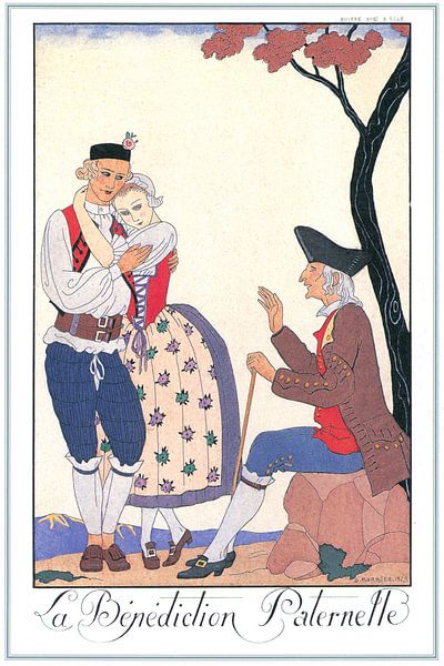 George Barbier - La Bénédiction Paternelle van Peter Balan